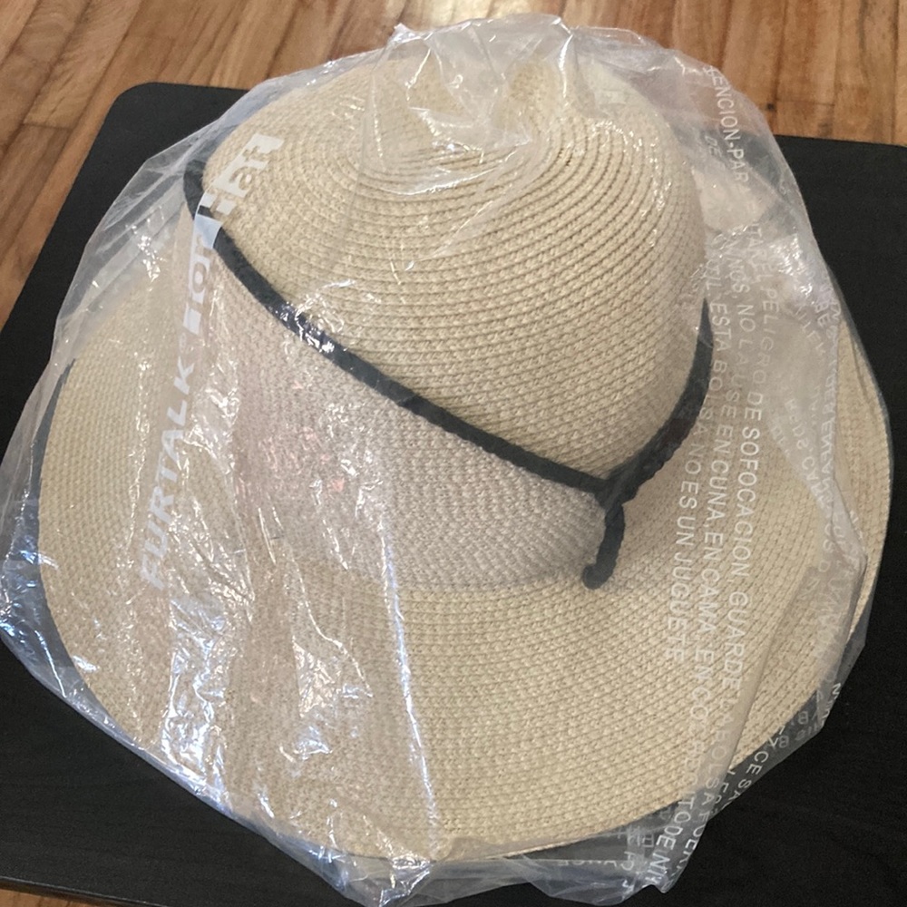 Furtalk for hat.     Color beige